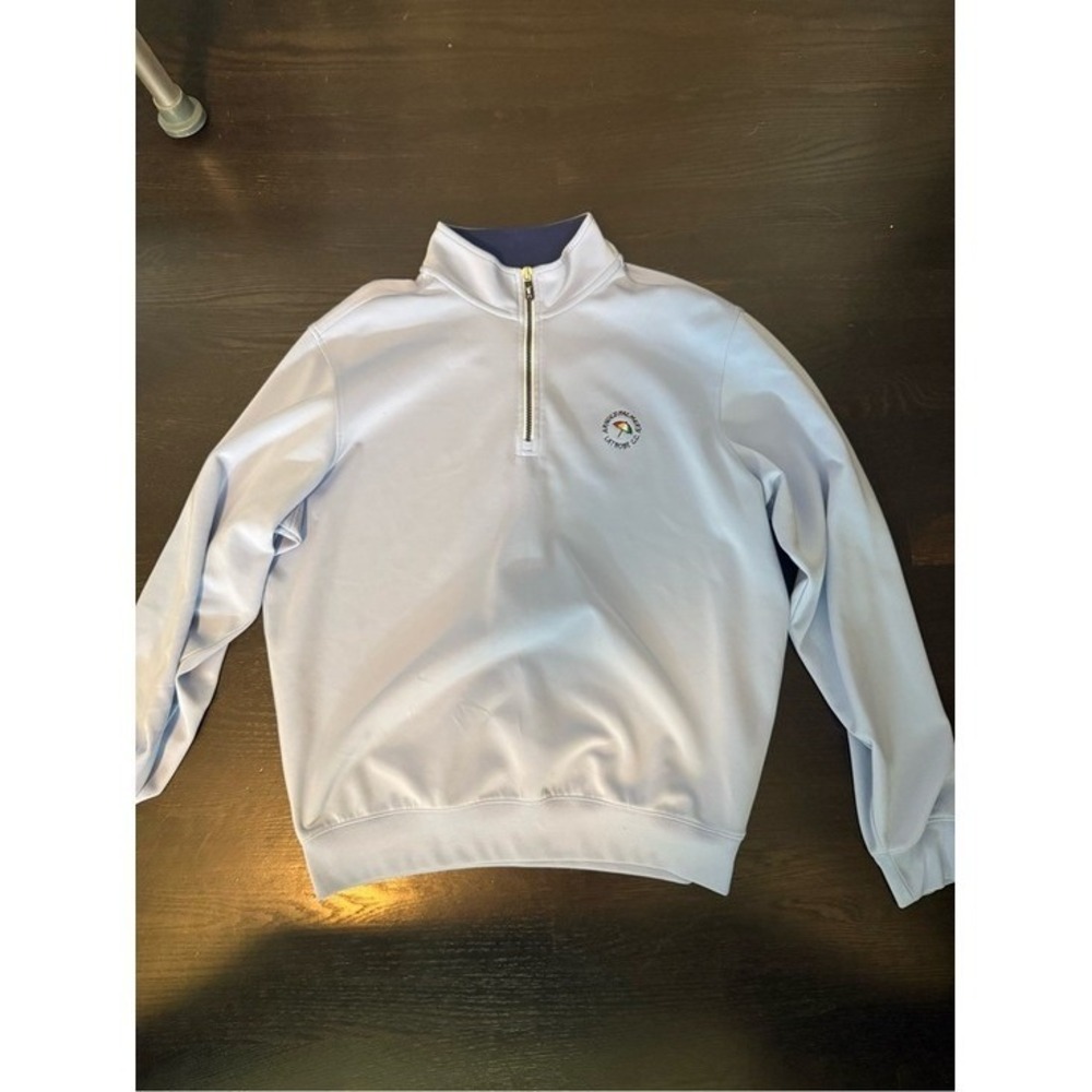 Fairway & Greene Light Blue Half-Zip Pullover Arnold Palmers Latrobe CC NWOT